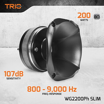 PRV WG2200Ph SLIM – 2" Kompressionsdriver med Horn
