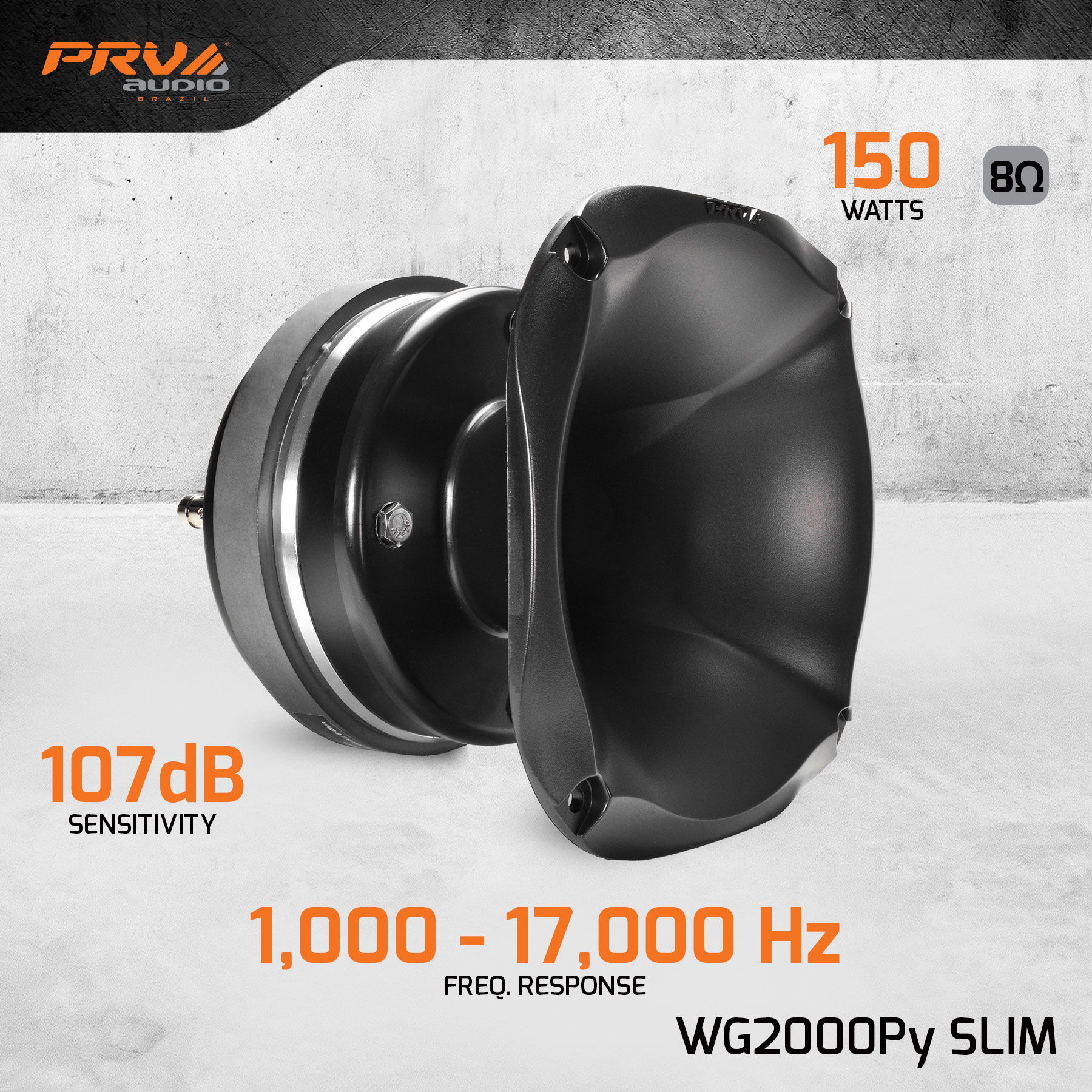 PRV WG2000Py SLIM – 2" Kompressionsdriver med Horn - 2