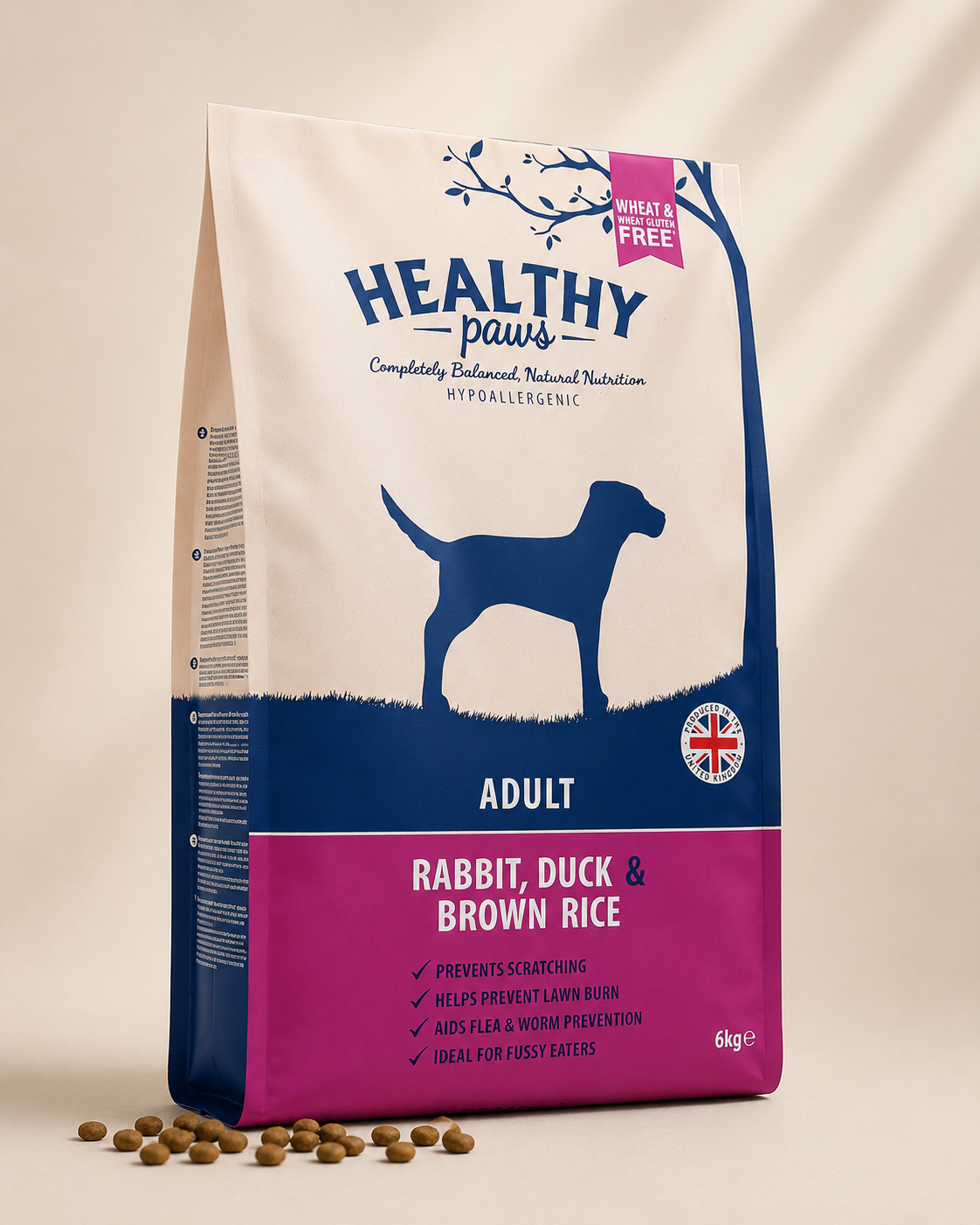 HEALTHY PAWS Kanin, Anka & Fullkornsris  - 3