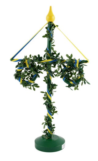 Green Midsummer pole - 38 cm - 2