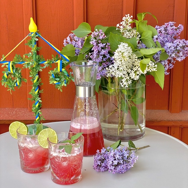 Green Midsummer pole - 38 cm - 3