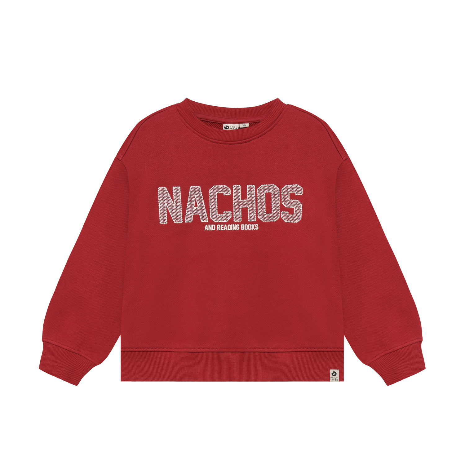 Oversized Sweater Artwork Rythmic Red