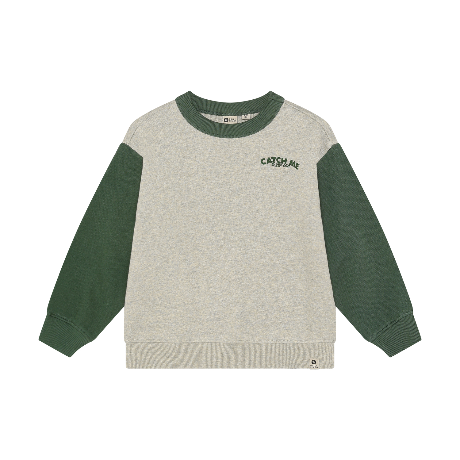 Oversized Sweater Print Natural Melange