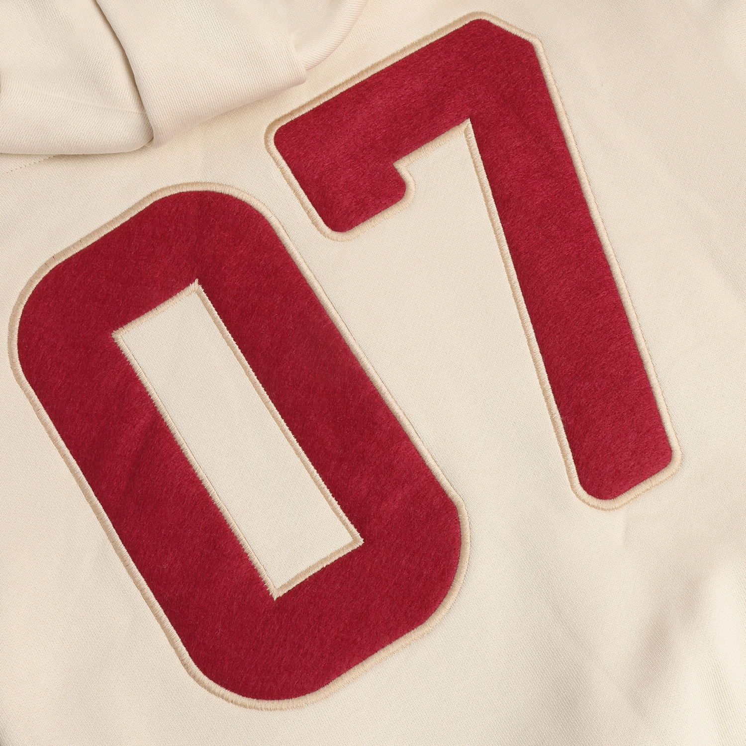 Oversized Hoodie Badges Sandshell - 6