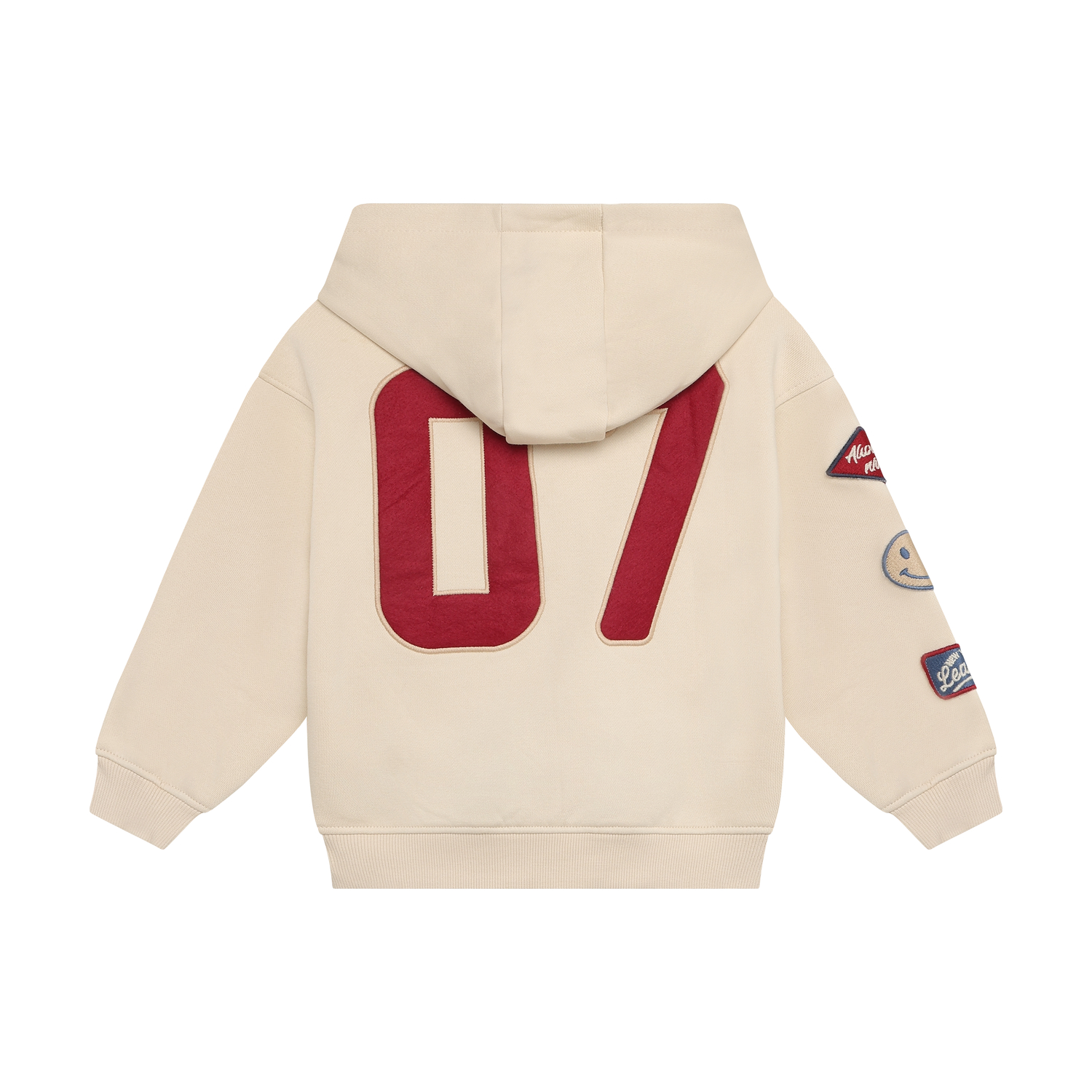 Oversized Hoodie Badges Sandshell - 4