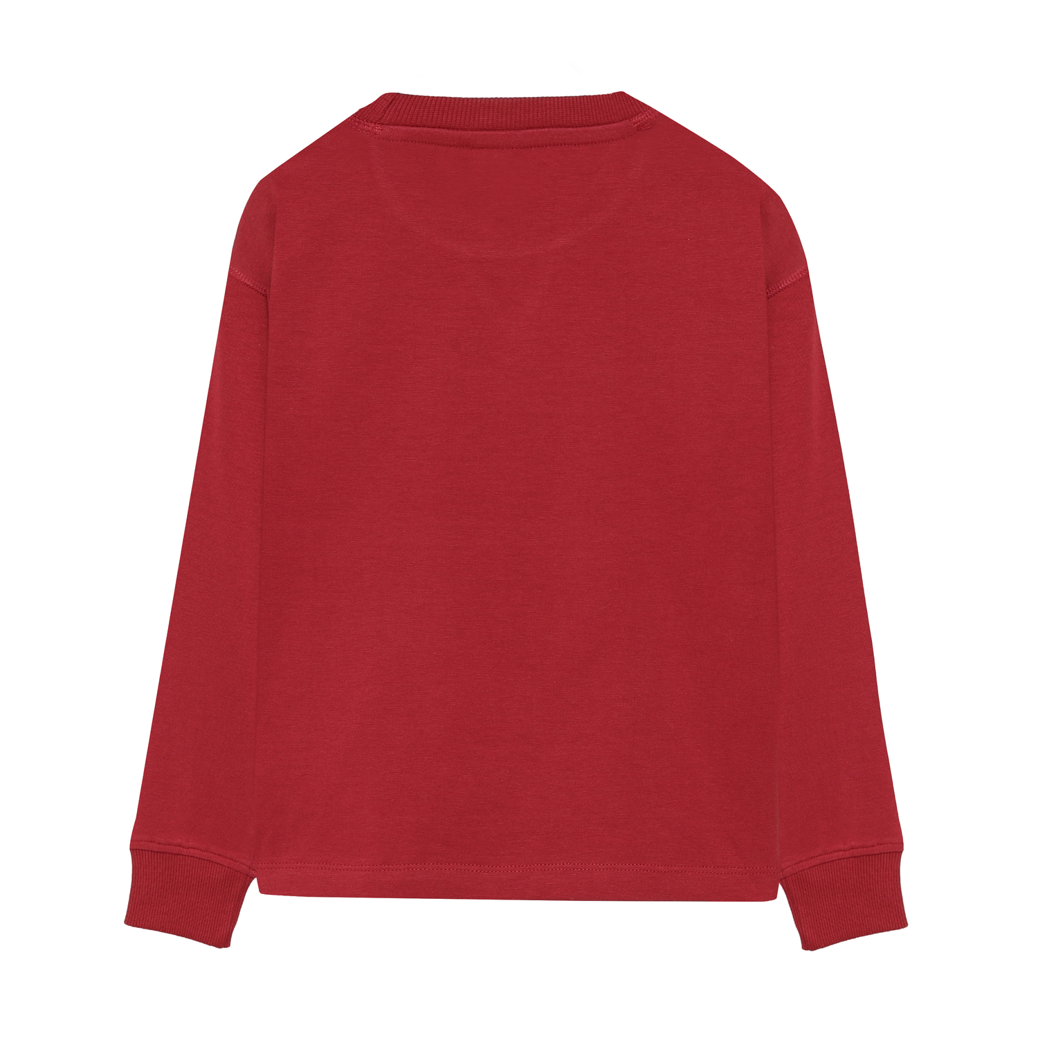 T-shirt Longsleeve Chest print Rythmic Red - 2
