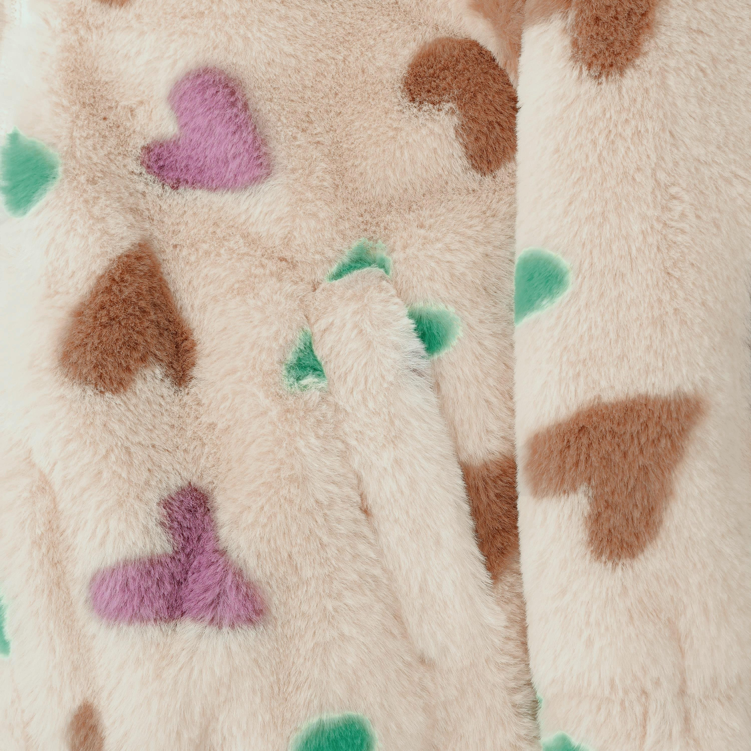 Teddy Jacket Hearts Sandshell - 3