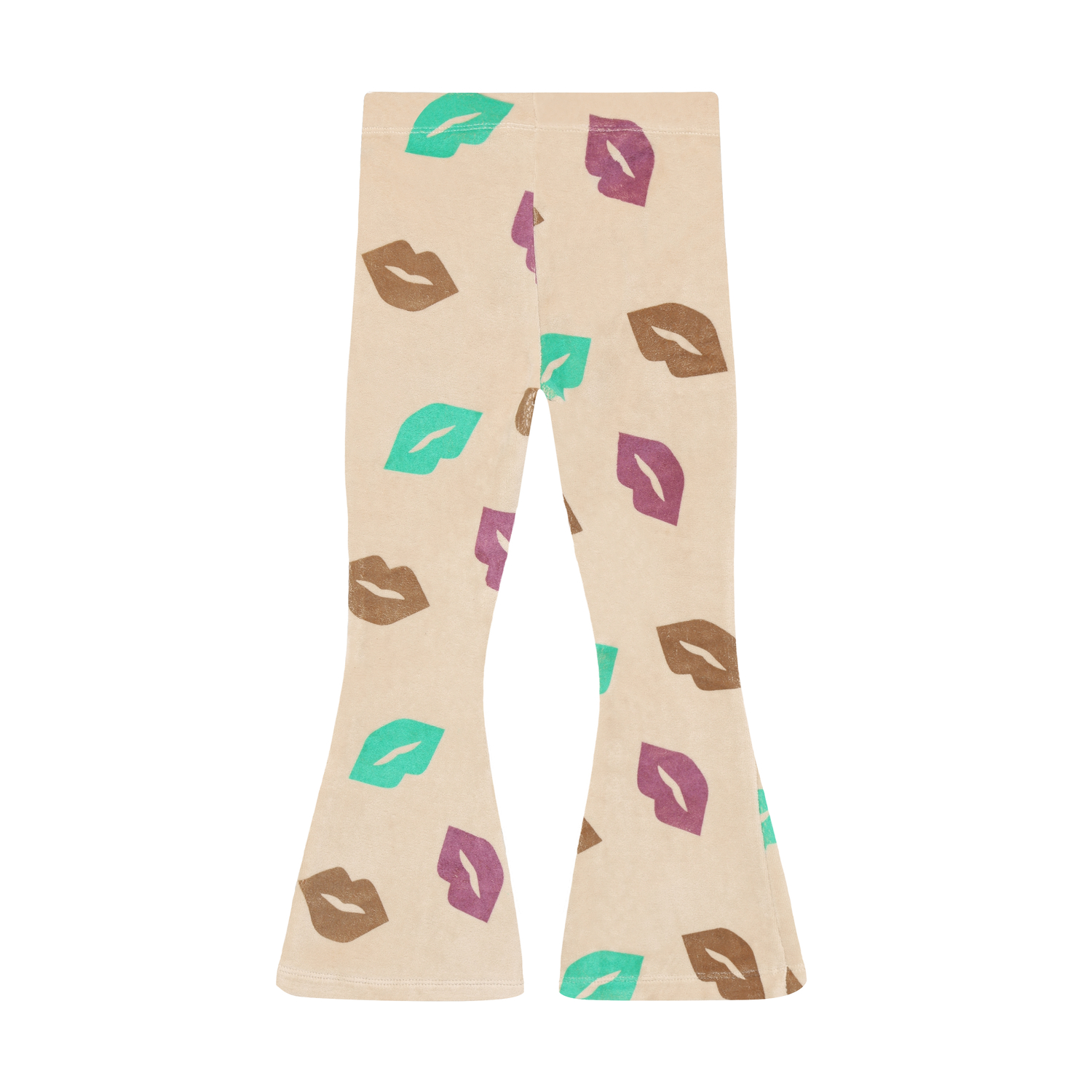 Flared AOP Pants Semolina - 2