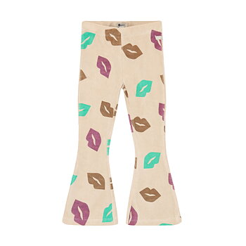 Flared AOP Pants Semolina