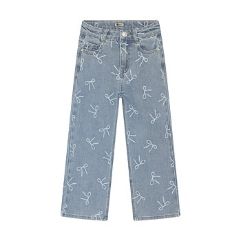 Denim Wide Fit Bow Denim