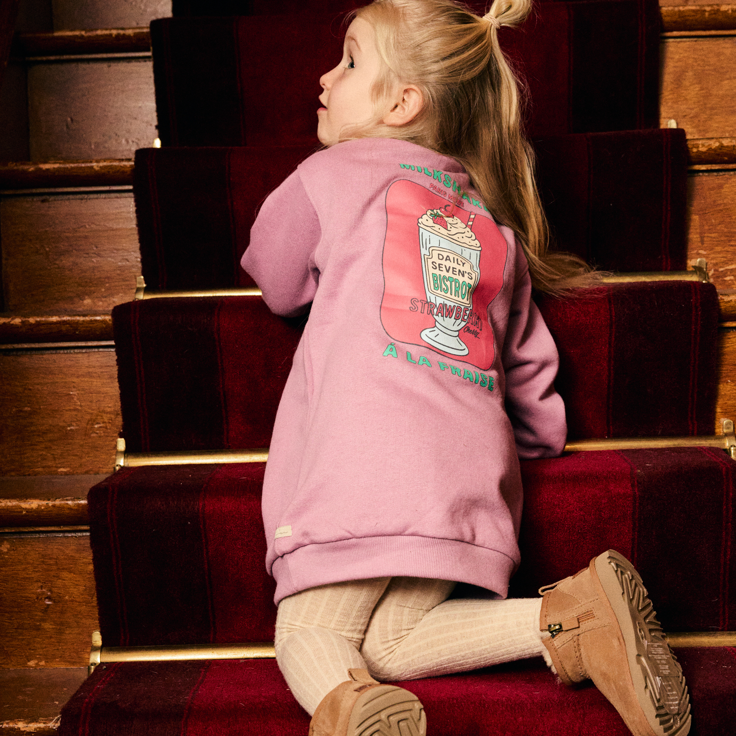 Sweat Dress Longsleeve Print Valerian - 5
