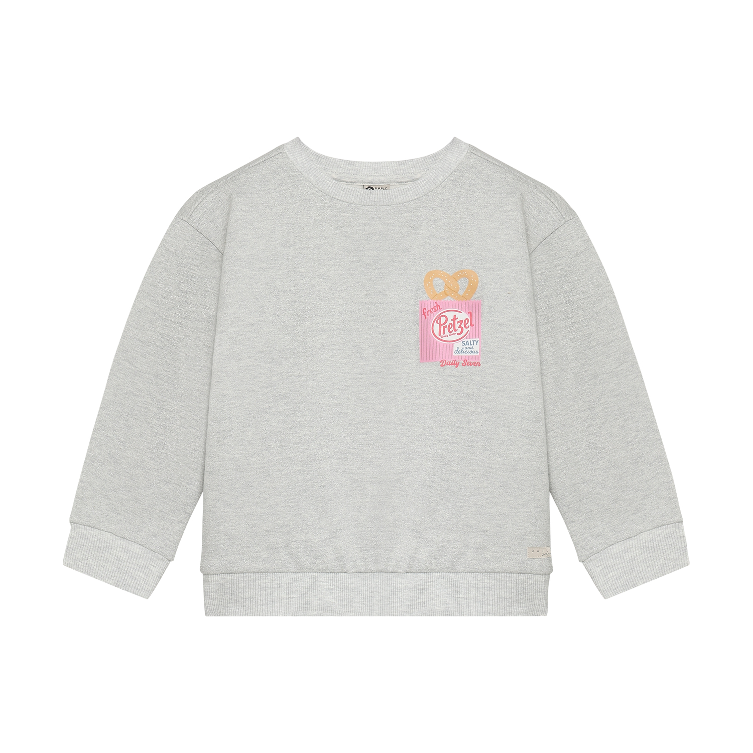 Sweater Backprint Light Grey Melange
