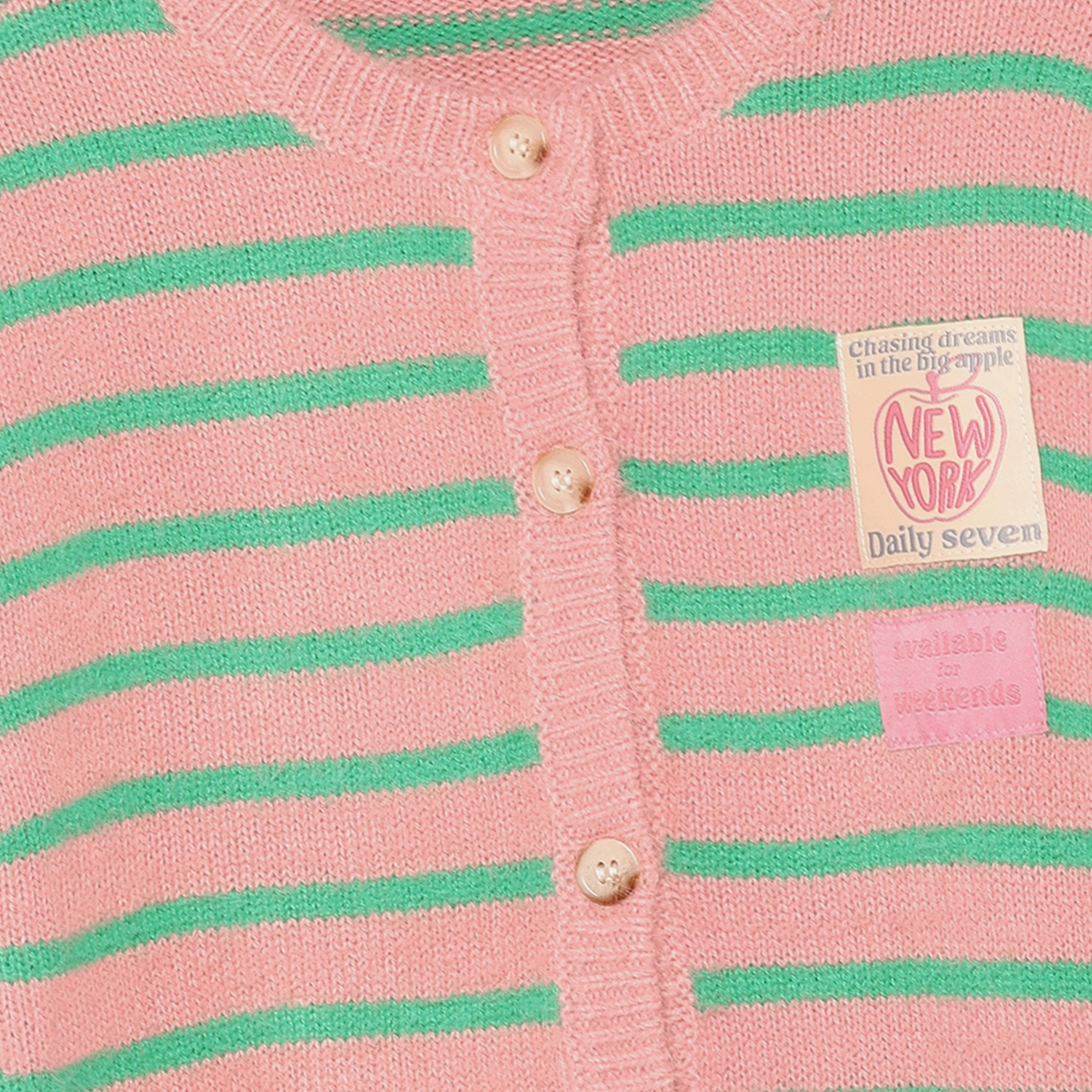 Knitwear Striped Cargdigan Lilas - 3