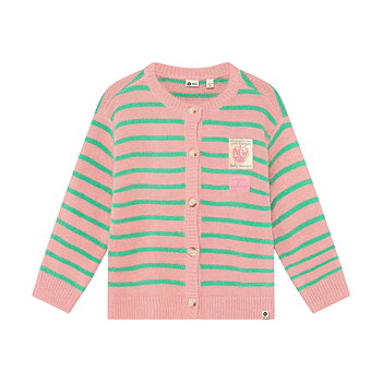 Knitwear Striped Cargdigan Lilas