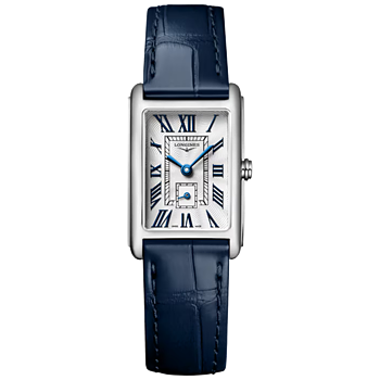 Longines DolceVita romerska siffror och blå alligatorband 20,80 X 32,00