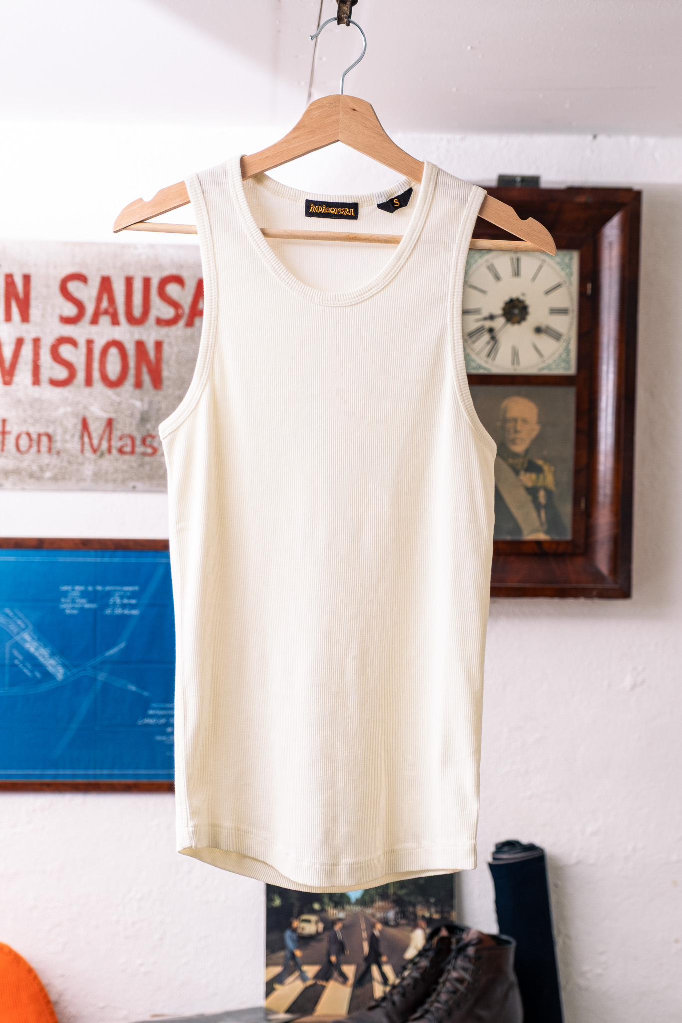 Indigofera - Frank Tank Top Cocatoo White