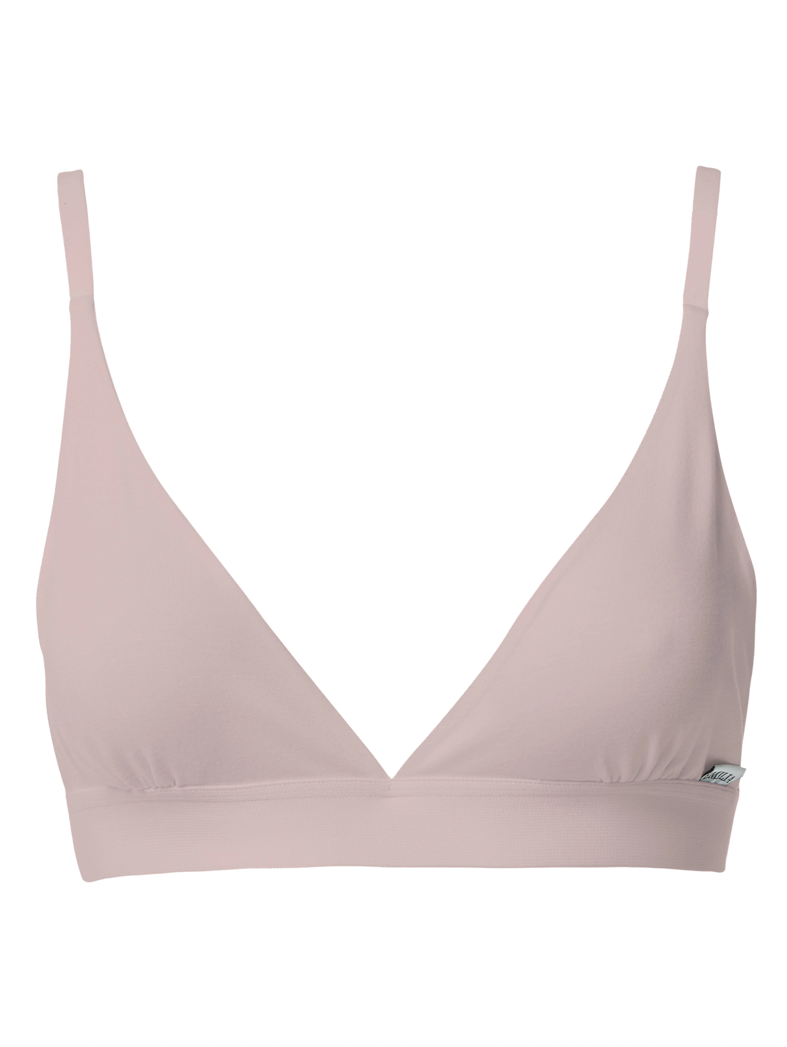 Triangel-BH av bambu  Ljus rosa REA