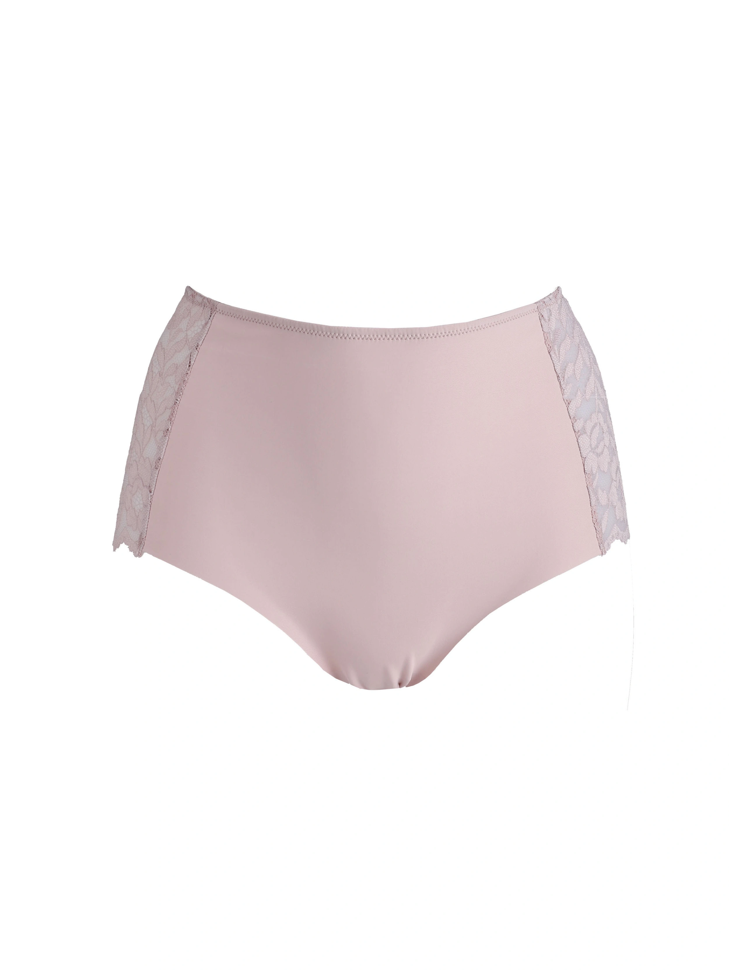 Highwaisttrosa med spets lasercut  Rosa REA