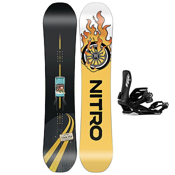 Nitro Snowboardpaket - Future Team Pro MK 142 + Talent Ultra Black M