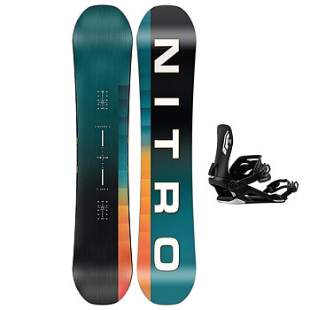 Nitro Snowboardpaket - Future Team Small 138 + Talent Ultra Black M