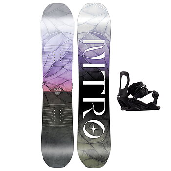 Nitro Snowboardpaket - Spirit Kids 106 + Charger Micro Ultra Black XS