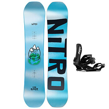 Nitro Snowboardpaket - Ripper Youth 132 + Talent Ultra Black M