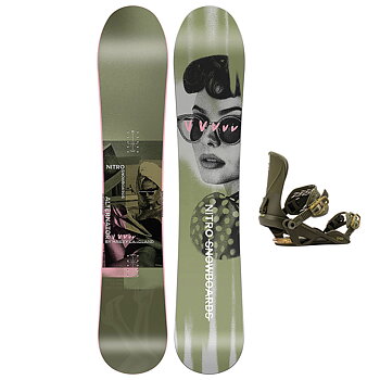 Nitro Snowboardpaket - Alternator x Hailey 152 + Fate Hailey S/M