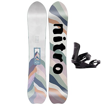 Nitro Snowboardpaket - Drop 149 + Cosmic Ultra Black S/M