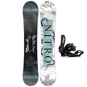 Nitro Snowboardpaket - Mystique 146 + Talent Ultra Black S