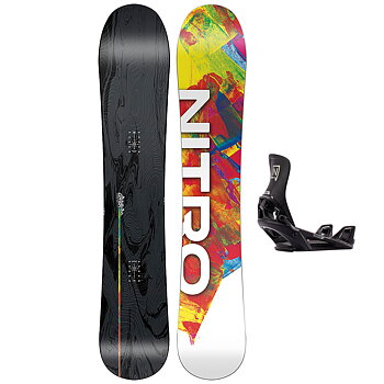Nitro Snowboardpaket - Alternator FX 157 + Step On Black M
