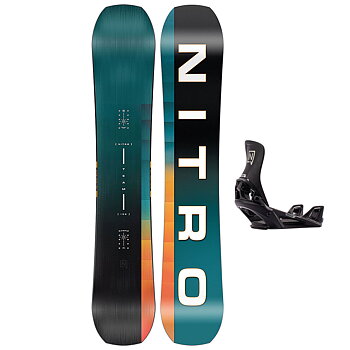 Nitro Snowboardpaket - Team 159 + Step On Black M