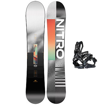 Nitro Snowboardpaket - Phase 162 (Wide) + Flow Fenix XL