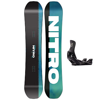 Nitro Snowboardpaket - Prime Chroma 158 + Step On Black M