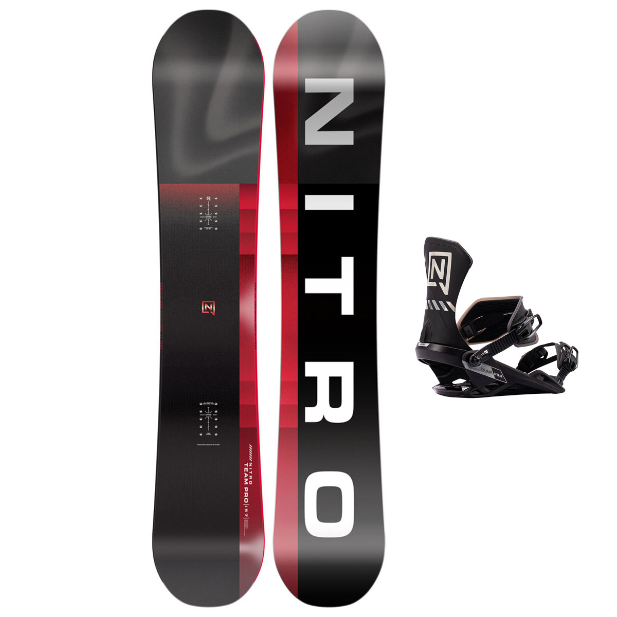 Nitro Snowboardpaket - Team Pro Wide 157 + Team Pro Ultra Black L