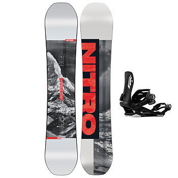 Nitro Snowboardpaket - Prime Raw Wide 164 + Talent Ultra Black L