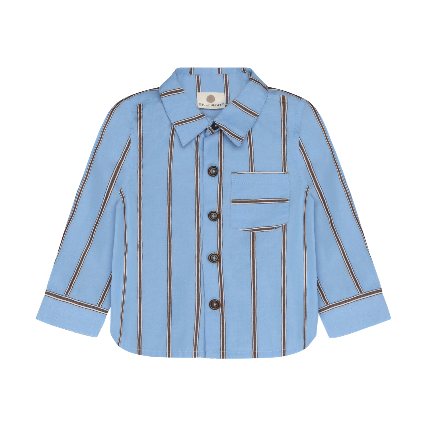 Shirt LS Stripe Bel Air Blue