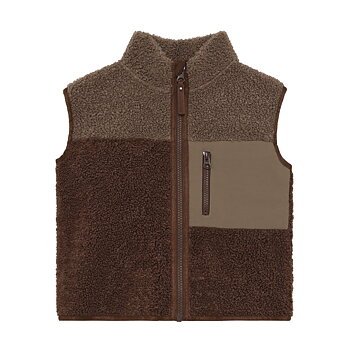 Waistcoat Teddy Chestnut