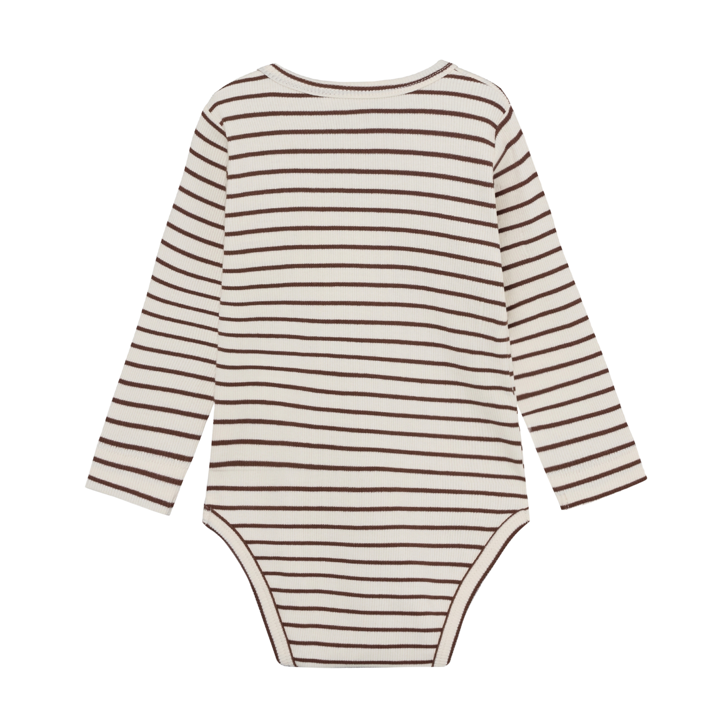Body LS Rib Stripe Chestnut - 2