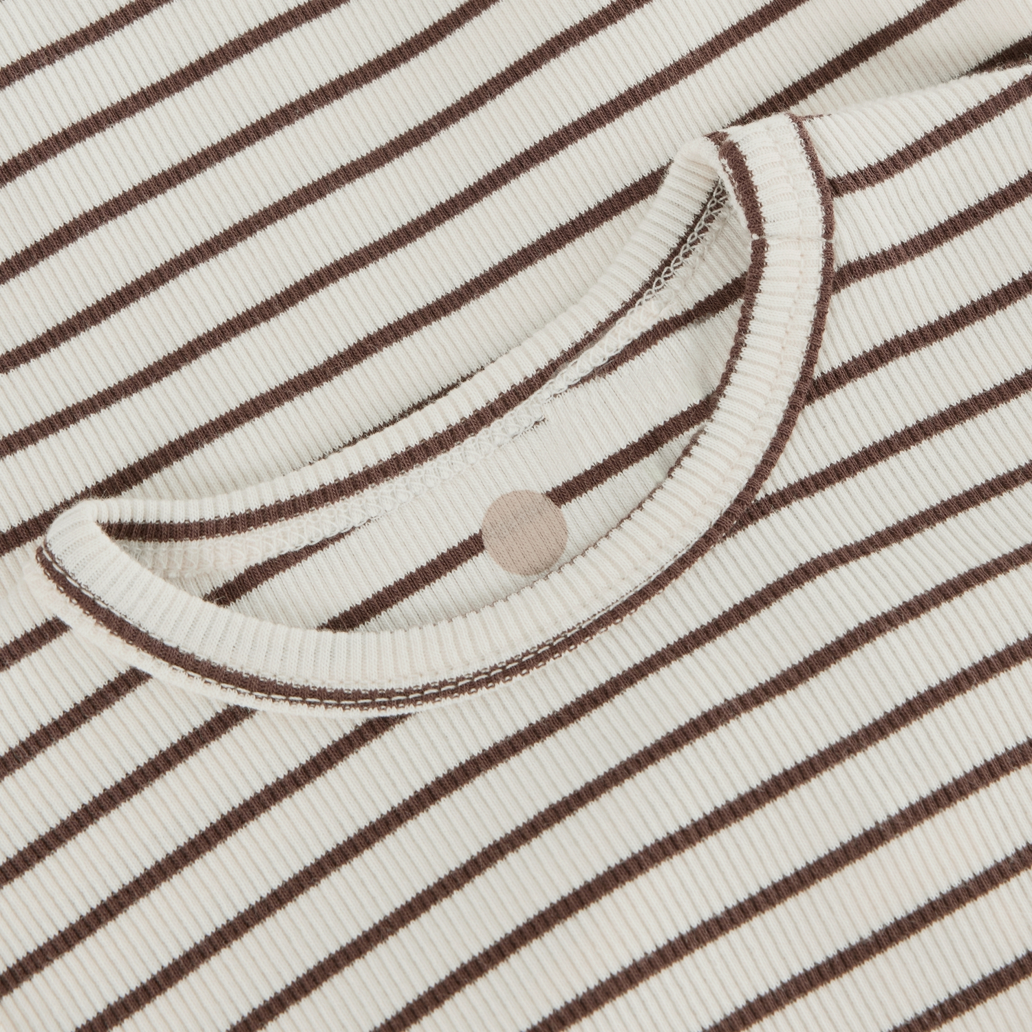 Body LS Rib Stripe Chestnut - 3