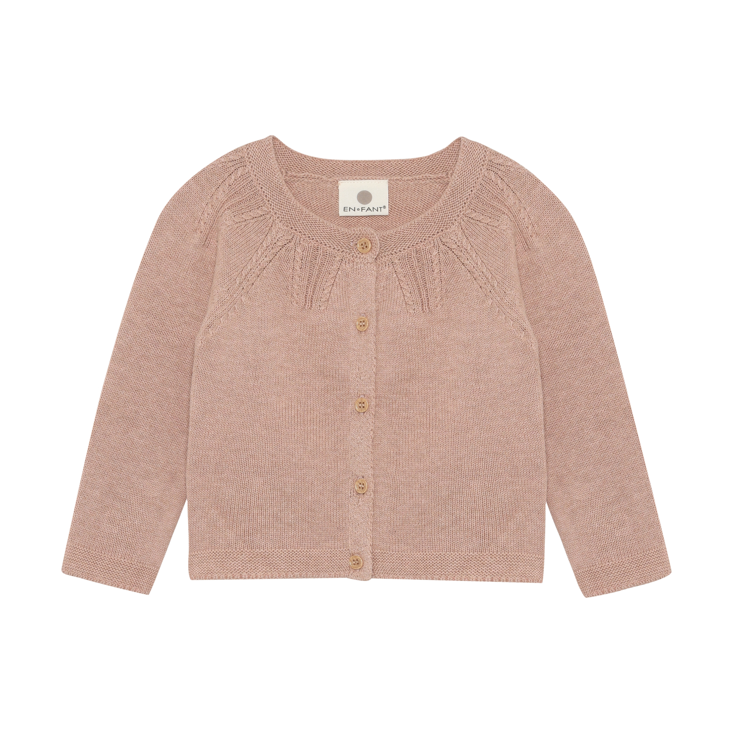 Cardigan Knit Adobe Rose