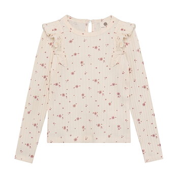 T-shirt LS Pearled Ivory