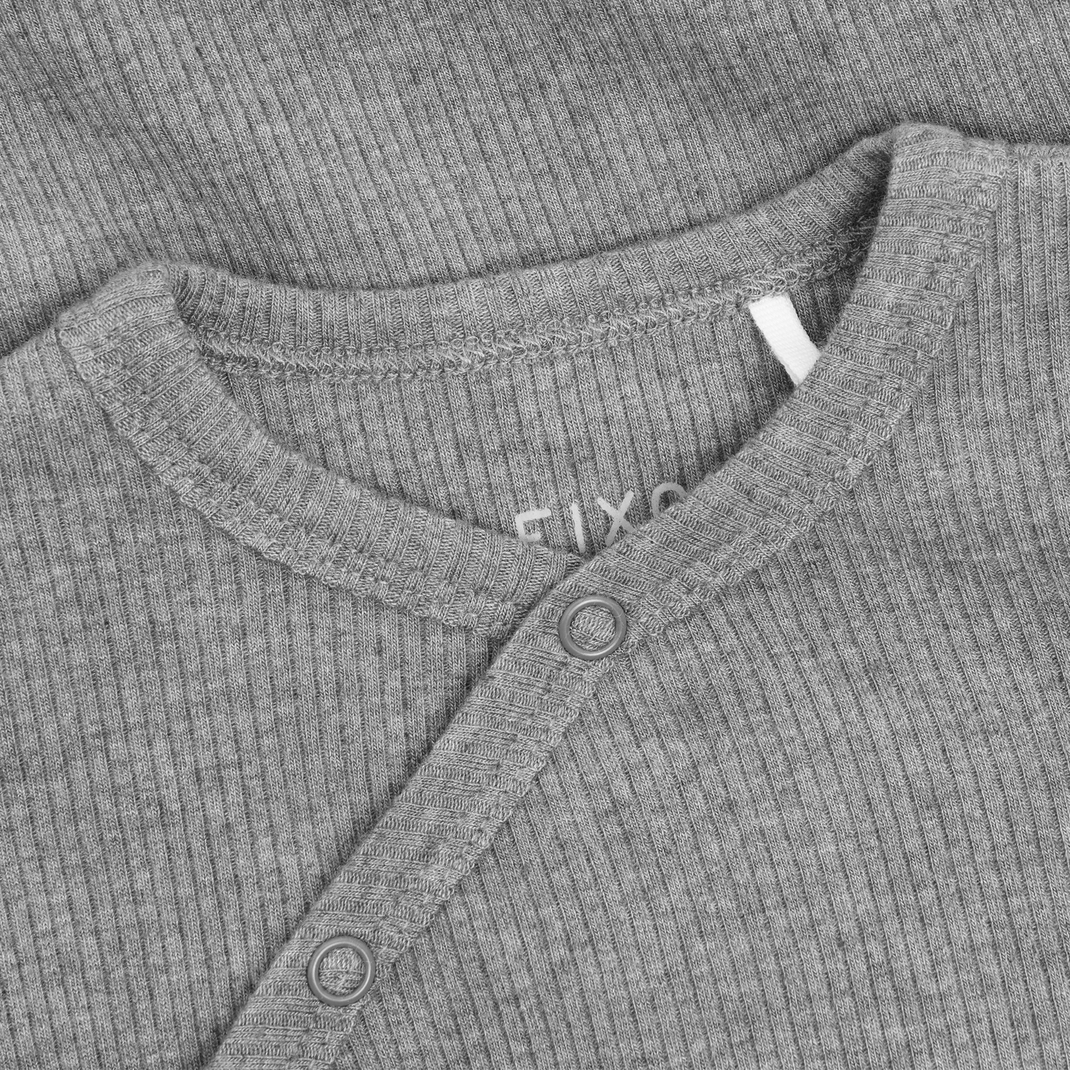 Wrap Body LS Melange Rib Flint Gray Melange - 3