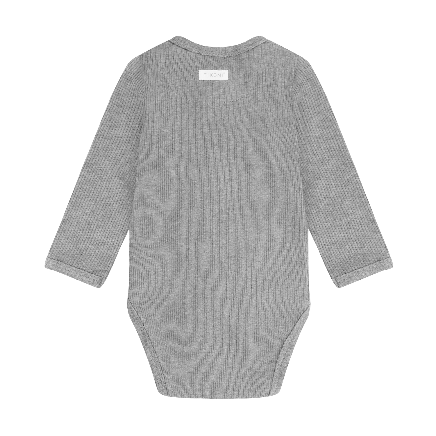 Wrap Body LS Melange Rib Flint Gray Melange - 2