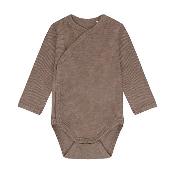 Wrap Body LS Melange Rib Mountain Trial Melange