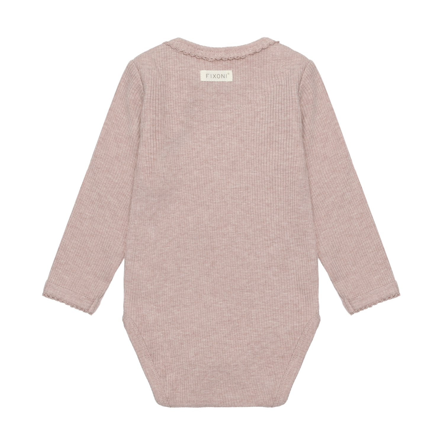 Body LS Melange Rib Pale Mauve Melange - 2