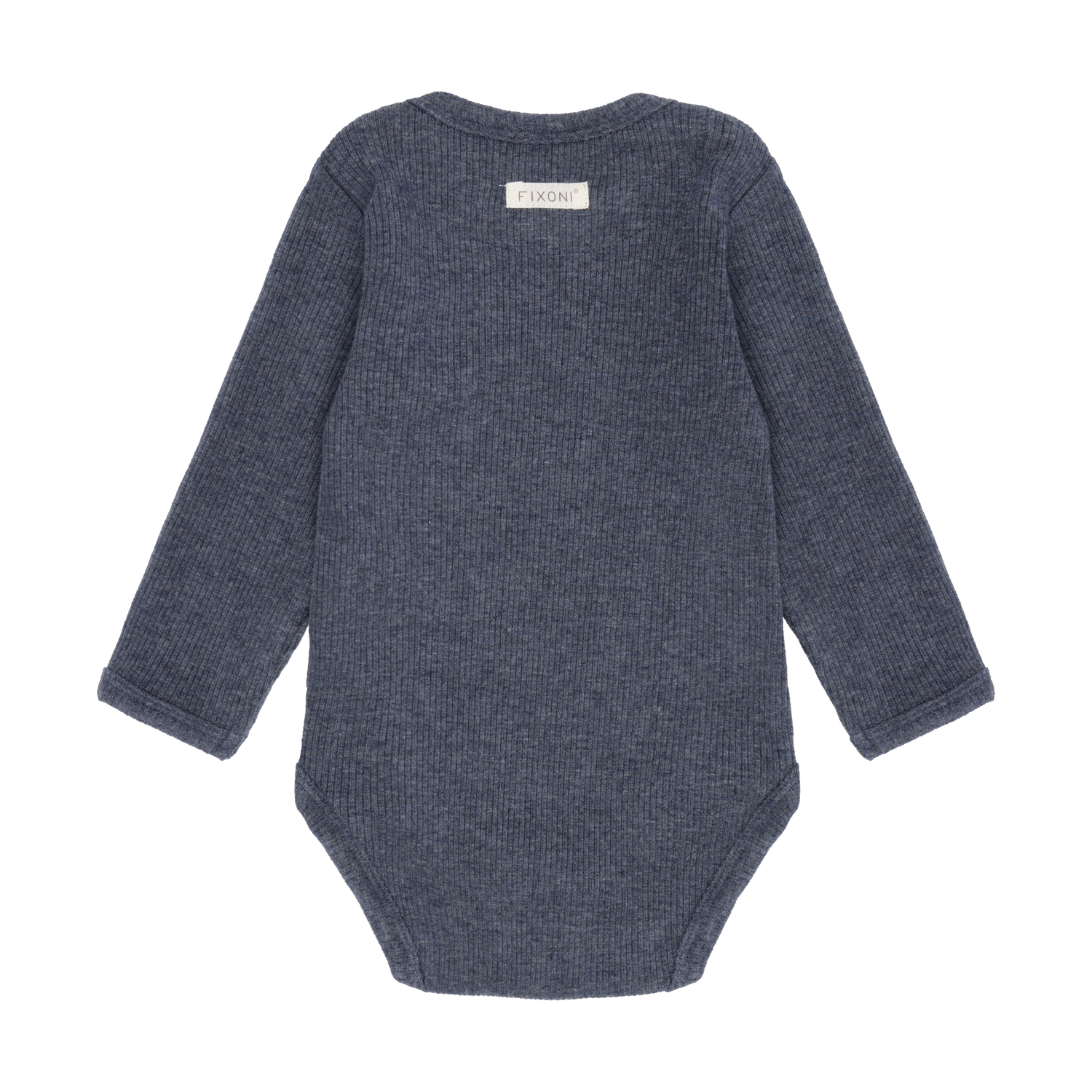 Body LS Melange Rib Vintage Indigo Melange - 2