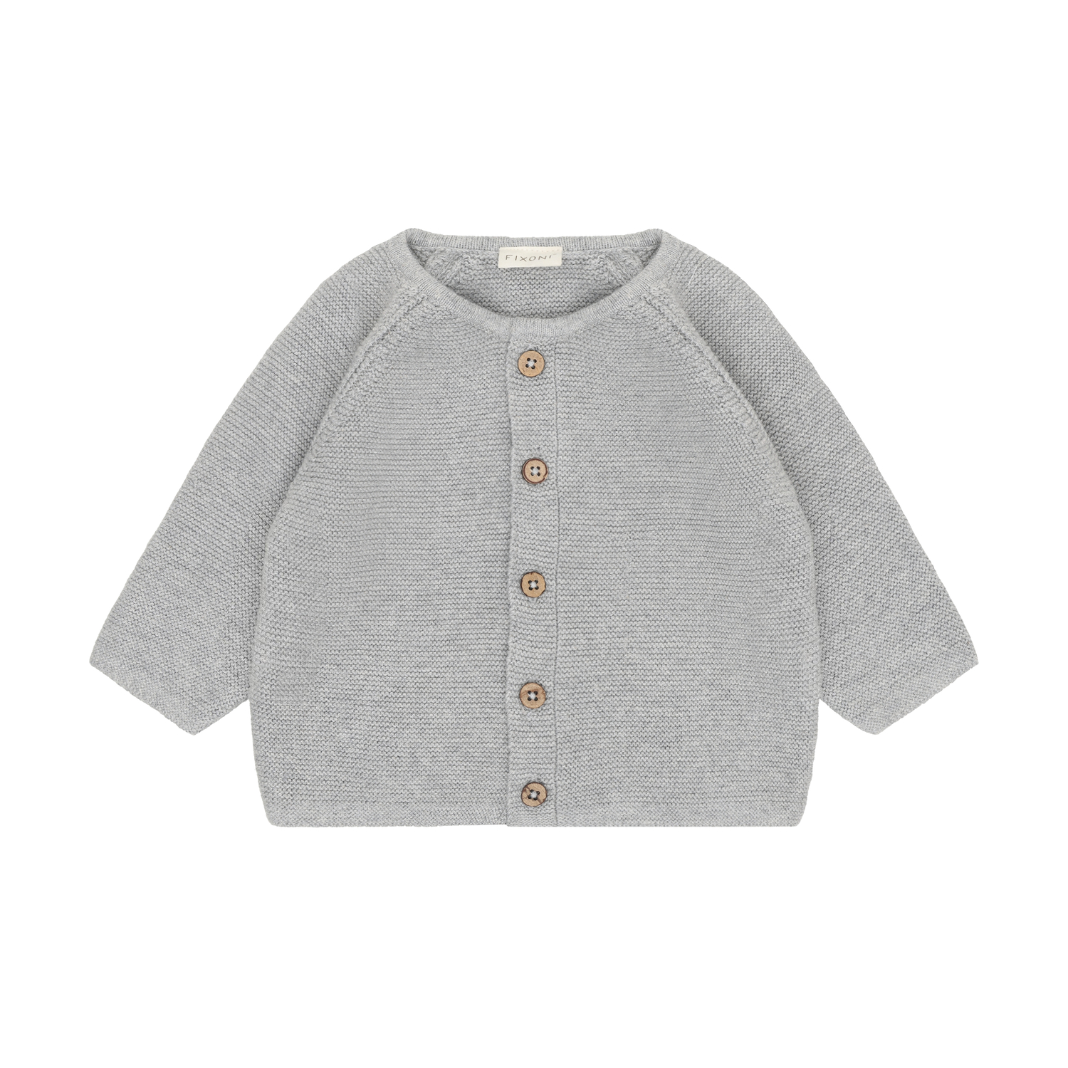 Cardigan Knit Flint Gray Melange