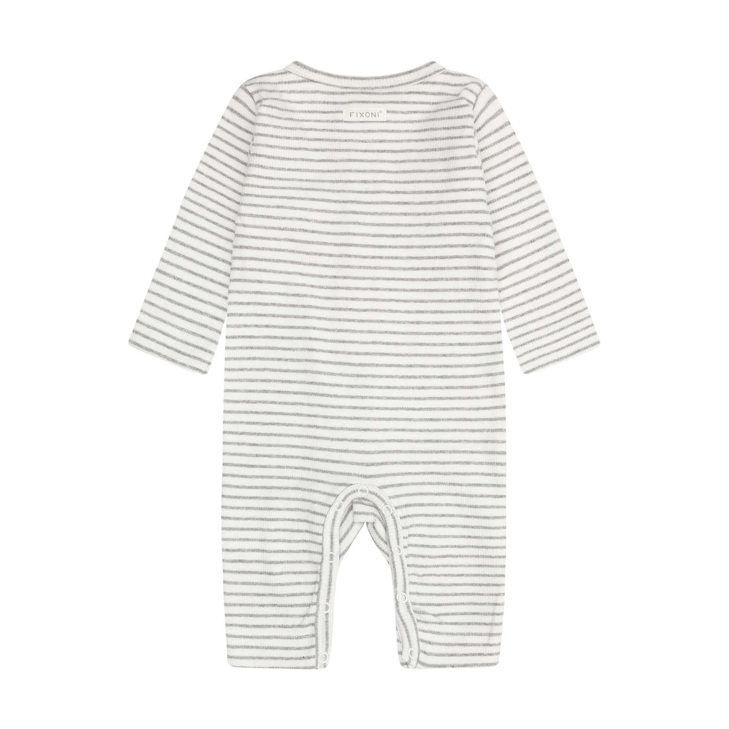 Romper LS Rib Flint Gray Melange - 2