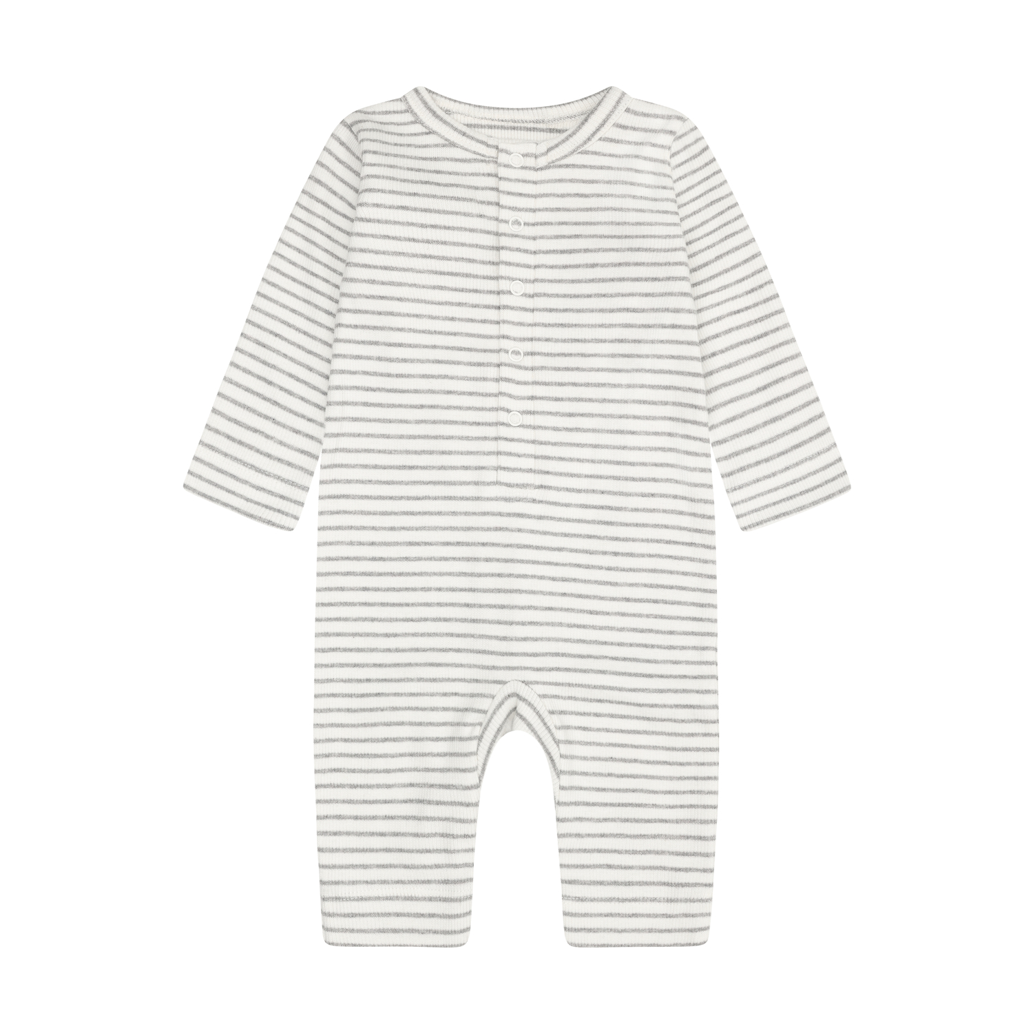 Romper LS Rib Flint Gray Melange