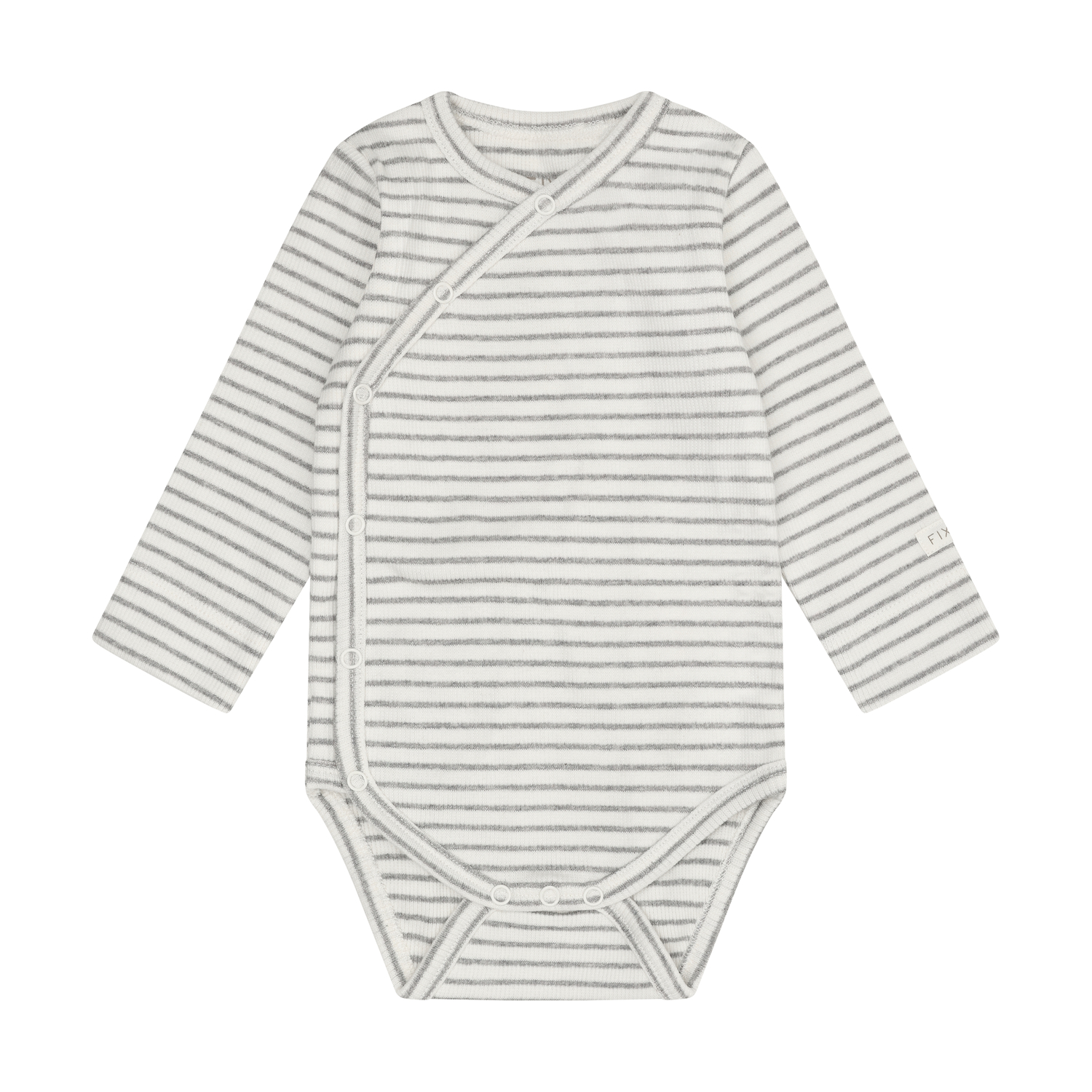 Wrap Body LS Rib Flint Gray Melange